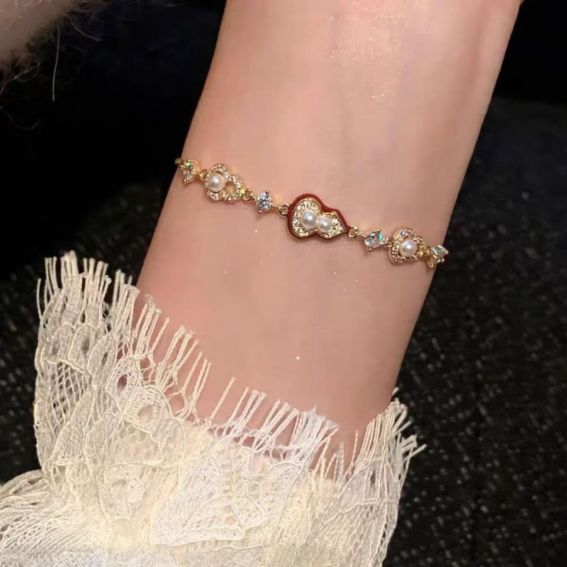 Karkötő kevert anyagokból, elektroplating bevonattal, finom megjelenés, új kínai stílus, tavasz 2025.