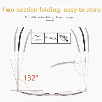 Szemüveg olvasáshoz anti-kék fény védelmével, négyszögletes, teljes keret, rozsdamentes acél keret, lencsék műgyantából