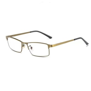 Olvasó szemüveg kékfény elleni védelemmel, gyanta lencsékkel, modell 8805, teljes keretű fém keret