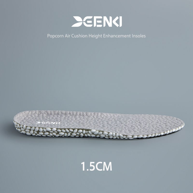 RUNWING BMHZG Tălpi interioare complete cu pernă de aer, creștere înălțime, material popcorn + Lycra, anti-odor