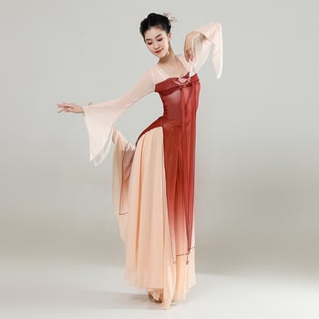 Női belly dance kostüm, Han–Tang dinasztia ihletésével, poliészter anyag 90–95% tartalom, nyári 2022 kiadás.