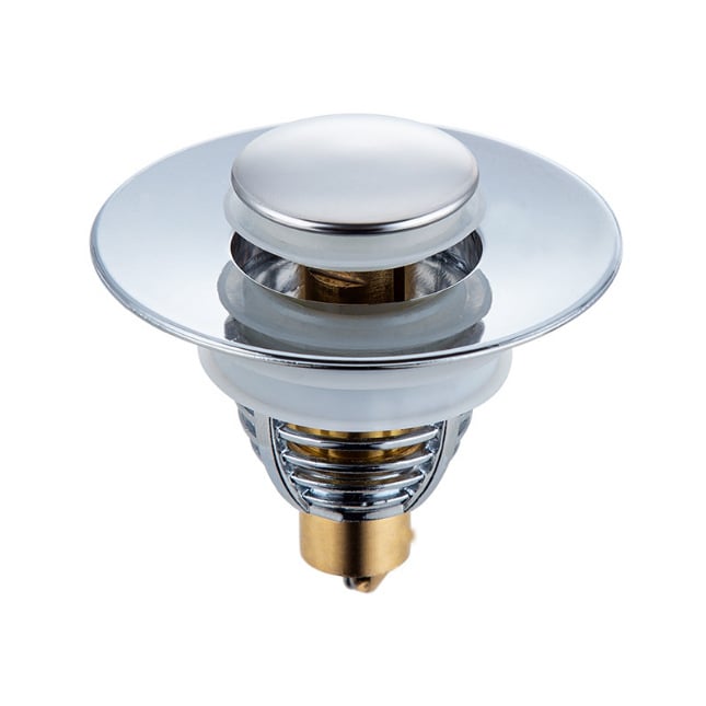 Rozsdamentes acél mosogatólefolyó szűrőmaga – préselt rögzítés, dugulás elleni védelem