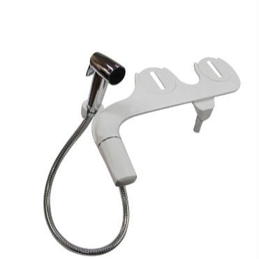 Ultra vékony vécéfedél-bidé adapter, ABS, modell 075, furatok közötti távolság 136–200 mm, öblítés, CUPC tanúsítvány