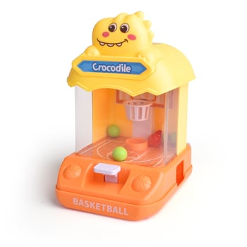 Mini asztali kosárlabda játék – műanyag, kioldó mechanizmus, fejleszti a kéz-szem koordinációját, 4–6 éveseknek