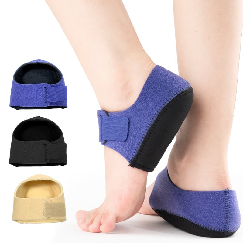 SEBS anyagú sarokvédő Velcro-val, uniszex, ütéscsillapító sarokvédő, magasságot növelő talpbetét funkcióval