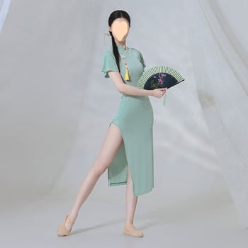 Uniszex kínai stílusú táncviselet belly dance-hez, elasztikus poliészter anyag (90–95%), etnikai előadás ruházat