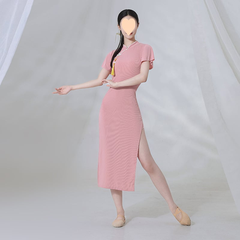 Uniszex kínai stílusú táncviselet belly dance-hez, elasztikus poliészter anyag (90–95%), etnikai előadás ruházat