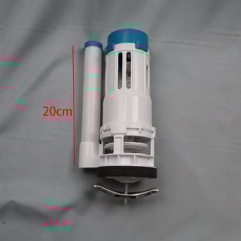 WC-tartály alkatrészek készlet: univerzális vízellátó szelep, ürítő szelep és öblítő gomb — eredeti teljes készlet