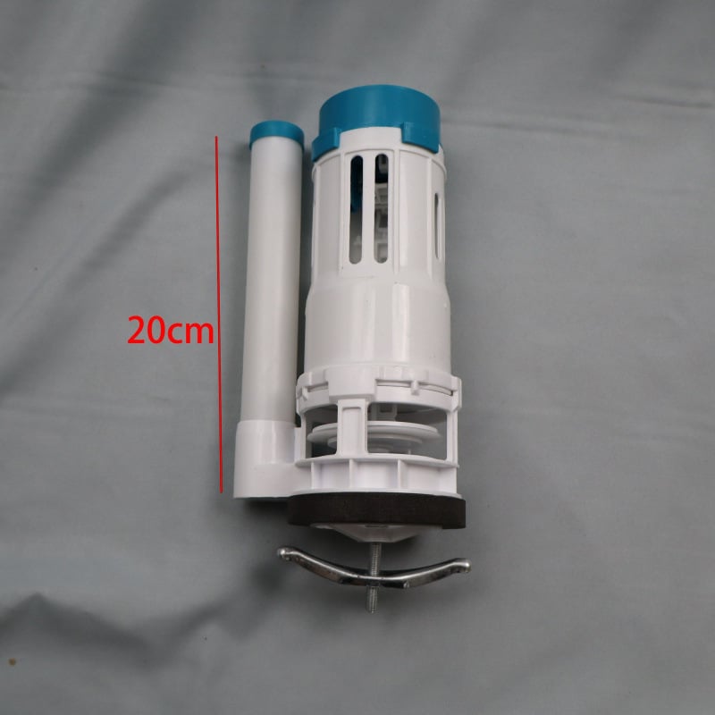 WC-tartály alkatrészek készlet: univerzális vízellátó szelep, ürítő szelep és öblítő gomb — eredeti teljes készlet