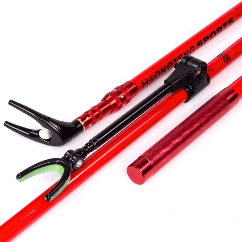 Szénszálas halászati bot tartó – talajon használható