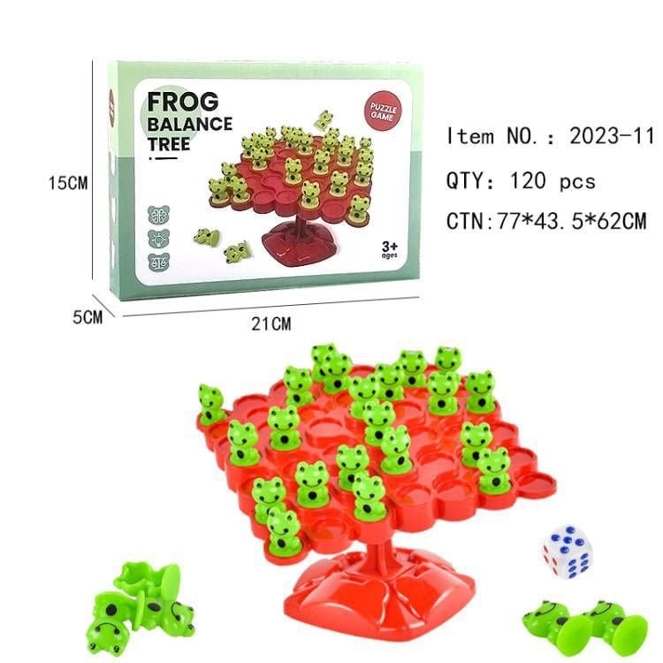 Béka Egyensúlyjáték: Koncentráció és Egyensúly, két játékos részére, műanyag, 4–14 éveseknek