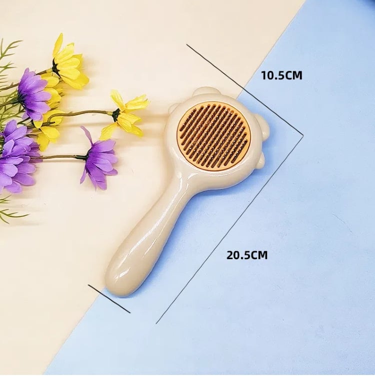 Állatgondozó fésű medve alakú, rozsdamentes acélból, macskák és kutyák számára – szőrszedés és masszázs