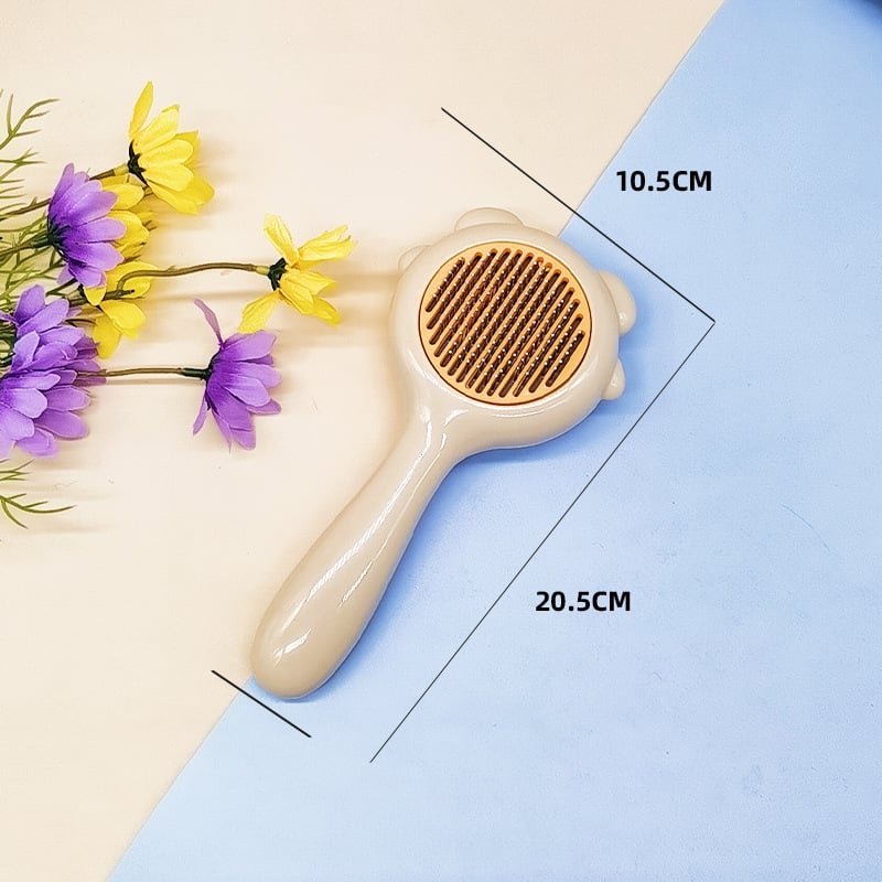 Állatgondozó fésű medve alakú, rozsdamentes acélból, macskák és kutyák számára – szőrszedés és masszázs