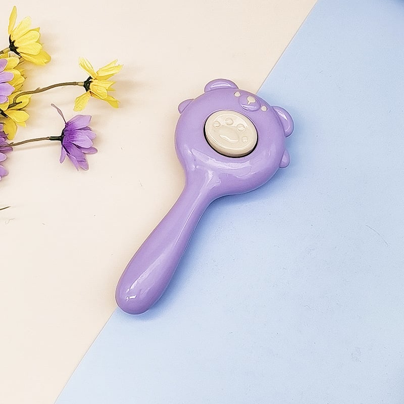 Állatgondozó fésű medve alakú, rozsdamentes acélból, macskák és kutyák számára – szőrszedés és masszázs