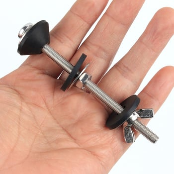 Toalett-tartály csavar készlet hab gumiból készült tömítőgyűrűvel és meghosszabbított csavarorsóval; Anyag: 304 rozsdamentes acél és gumi; Márka: Aojile; Telepítés: kézi