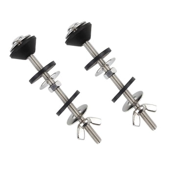 Toalett-tartály csavar készlet hab gumiból készült tömítőgyűrűvel és meghosszabbított csavarorsóval; Anyag: 304 rozsdamentes acél és gumi; Márka: Aojile; Telepítés: kézi