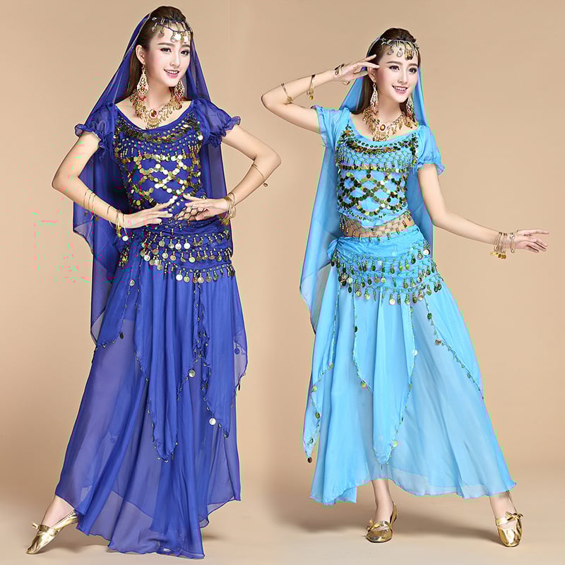 Belly Dance kosztüm indiai néptánchoz, poliészter anyag, uniszex, megjelenés: 2025 tavasz, 30–34 éveseknek