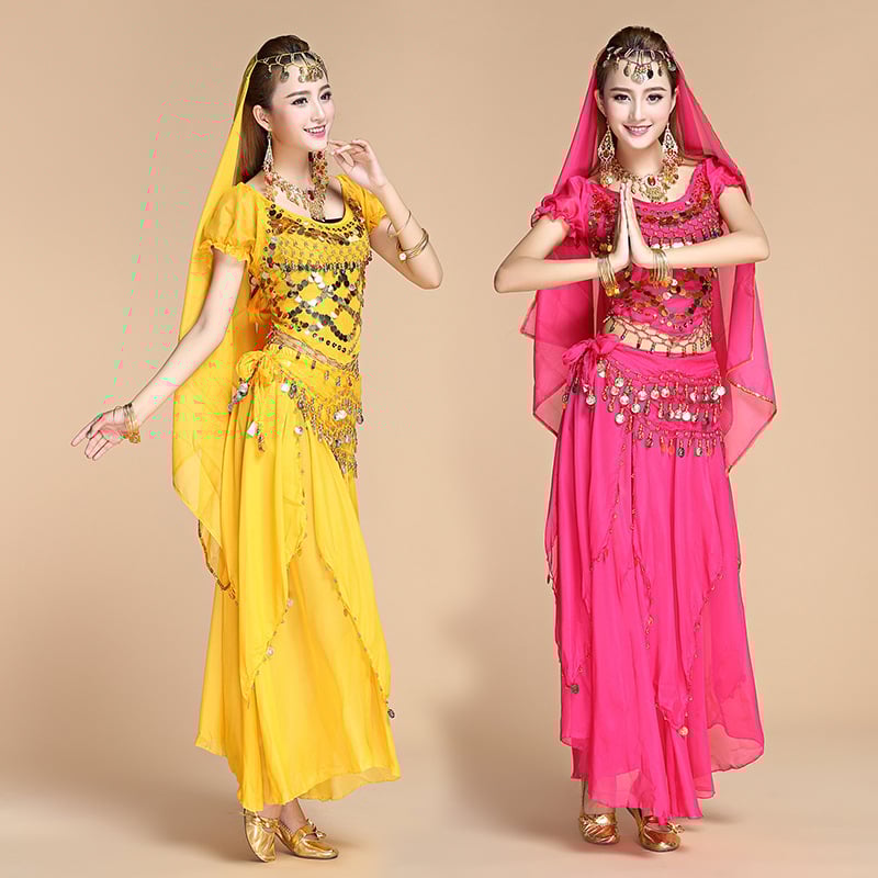 Belly Dance kosztüm indiai néptánchoz, poliészter anyag, uniszex, megjelenés: 2025 tavasz, 30–34 éveseknek