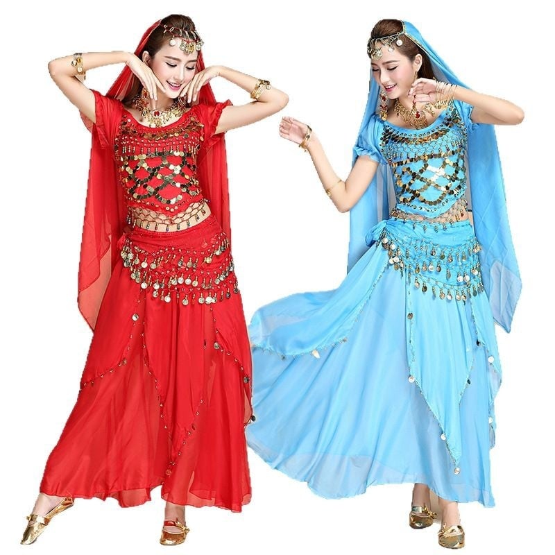 Belly Dance kosztüm indiai néptánchoz, poliészter anyag, uniszex, megjelenés: 2025 tavasz, 30–34 éveseknek
