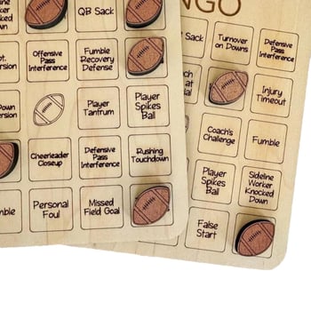 RZP Futball Bingo: Fából készült asztali játék – futball-bingo és tic-tac-toe tábla, 15–35 éveseknek