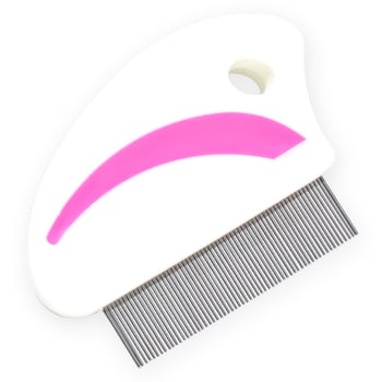 Shunchi Rozsdamentes acél – Állatok gondozó eszköz: gubancmentesítő fésű kutyáknak és macskáknak, bolha- és kullancseltávolítás