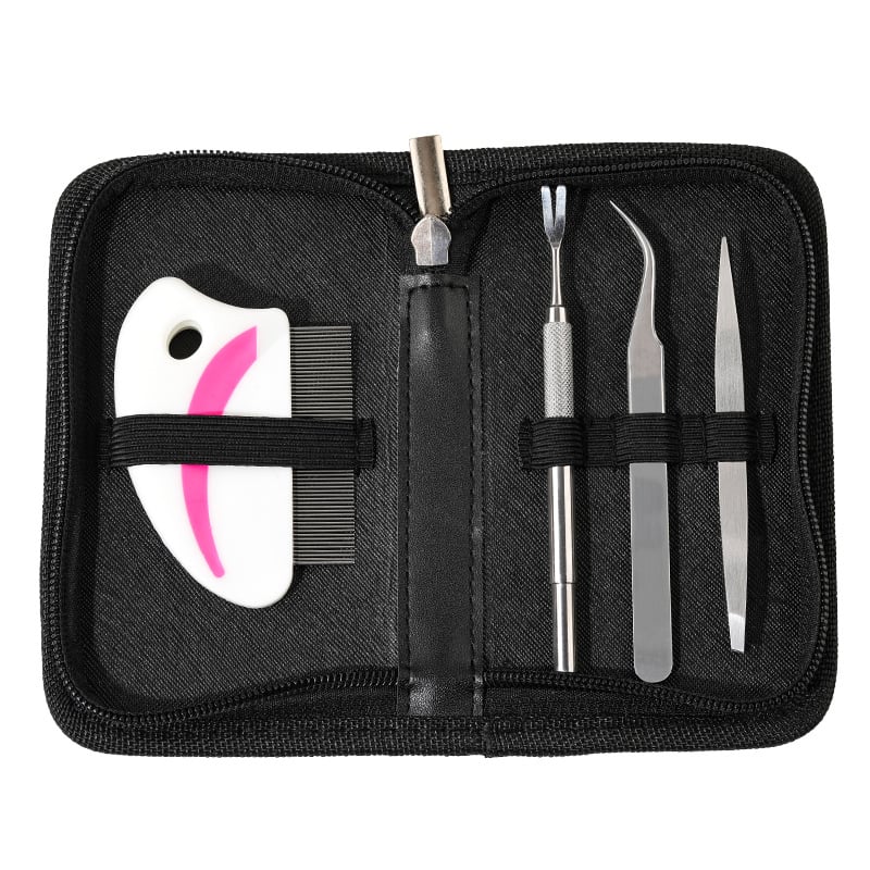 Shunchi Rozsdamentes acél – Állatok gondozó eszköz: gubancmentesítő fésű kutyáknak és macskáknak, bolha- és kullancseltávolítás