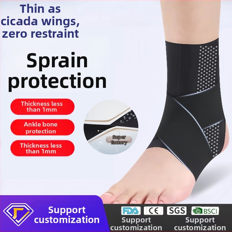 Bokarögzítő – ultra vékony, lélegző Lycra anyag, magas rugalmasság, boka védelem, alkalmas futáshoz, edzéshez, kerékpározáshoz.