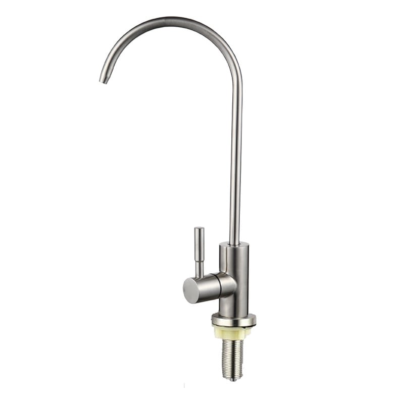 Konyhai tisztított víz csaptele, rozsdamentes acél, kerámiás szelepmag, ülés típusú szerelés, egycsuklós kialakítás