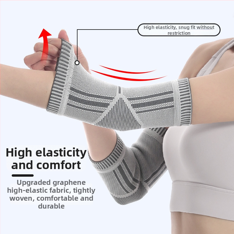 Lakťový chránič s grafénovým vláknom pre univerzálnu ochranu pri bedmintonu