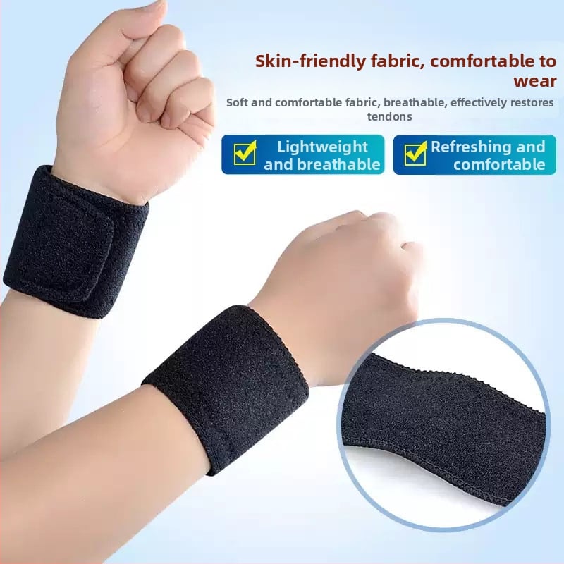 Brățară sport pentru încheietură cu încălzire, protecție a încheieturii, material: țesătură de scufundare, pentru adulți