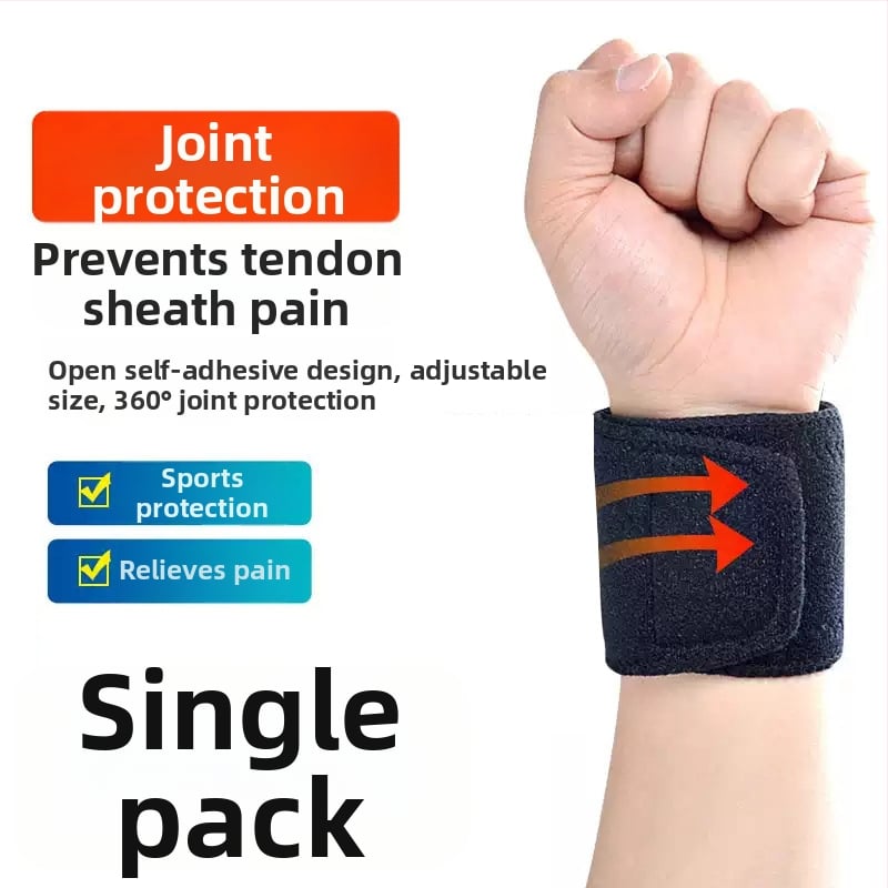 Brățară sport pentru încheietură cu încălzire, protecție a încheieturii, material: țesătură de scufundare, pentru adulți