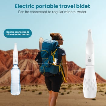 Bidet electric portabil, ABS corp, utilizare manuală, design modern minimalist, potrivit pentru călătorii
