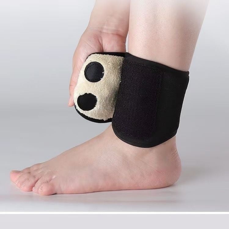 Orteză pentru gleznă cu căptușeală din fleece caldă, pentru adulți, potrivită pentru alergare și ciclism, material: poliester.