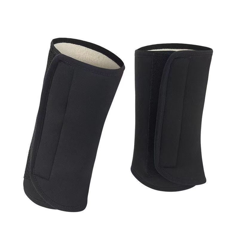 Orteză pentru gleznă cu căptușeală din fleece caldă, pentru adulți, potrivită pentru alergare și ciclism, material: poliester.