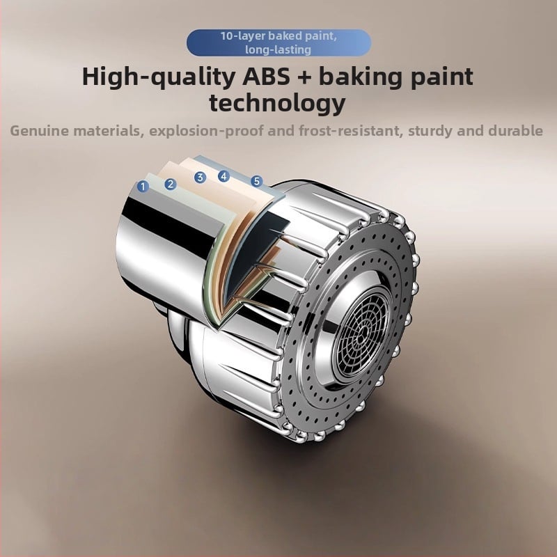 Lucky Cat csaptele aerátor, két üzemmódú permetezőfej, belső menettel 22 mm, ABS anyag