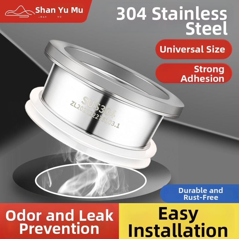 304 rozsdamentes acél WC-flánk tömítés – vastagított, szagtalan, szivárgásmentes, univerzális kompatibilitás