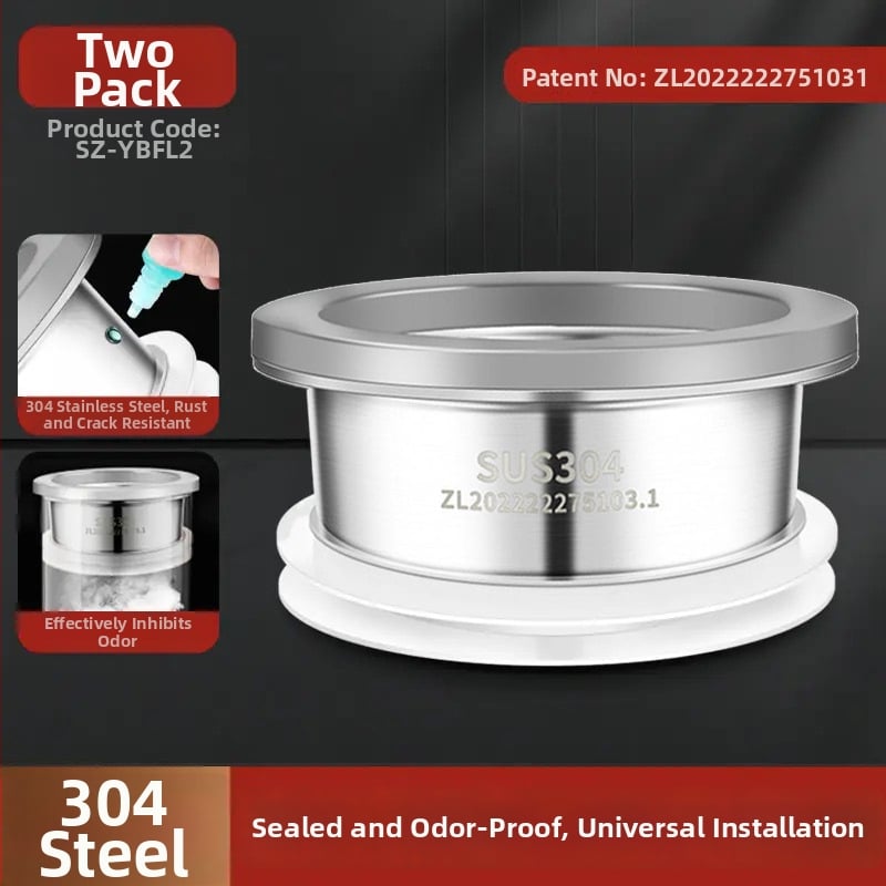 304 rozsdamentes acél WC-flánk tömítés – vastagított, szagtalan, szivárgásmentes, univerzális kompatibilitás