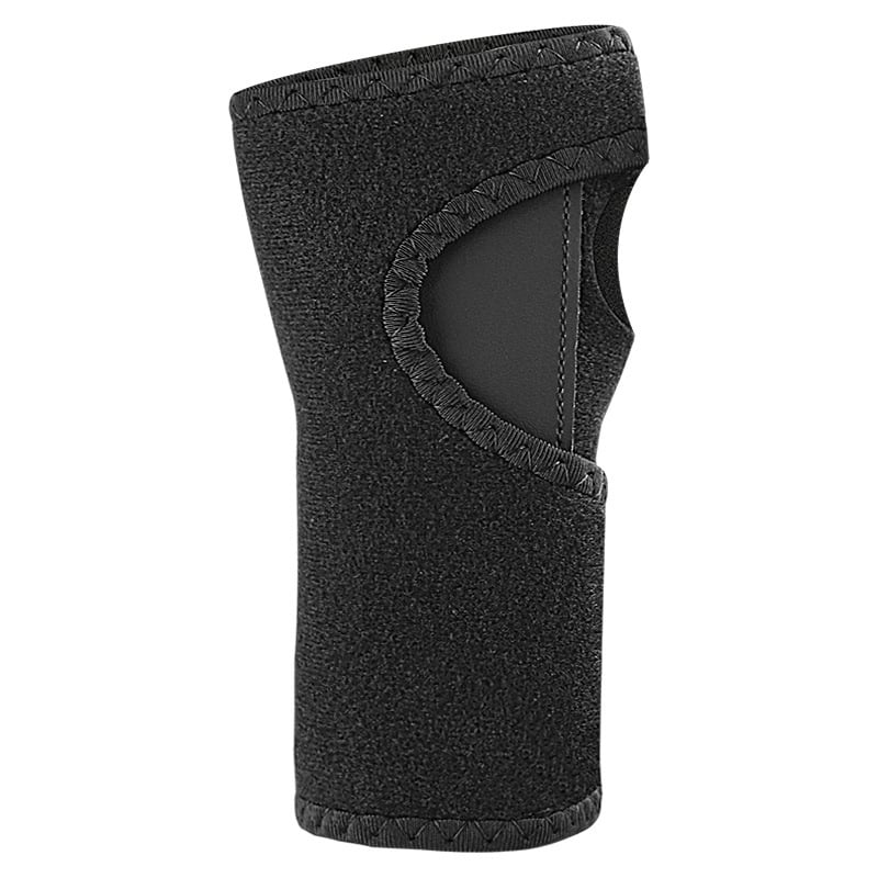 Sport csuklópánt állítható acéllemez-támasszal és tenyérvédővel, alkalmas badmintonhoz és edzéshez