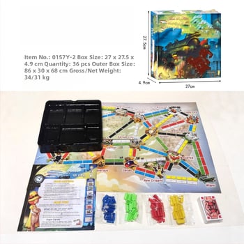 Csoportos utazási kártyajáték — puzzle kártyák, műanyag és papír