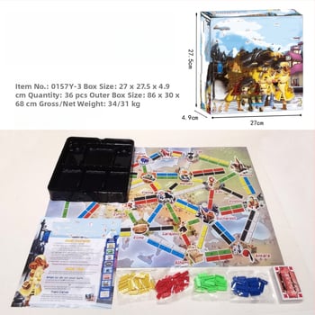 Csoportos utazási kártyajáték — puzzle kártyák, műanyag és papír