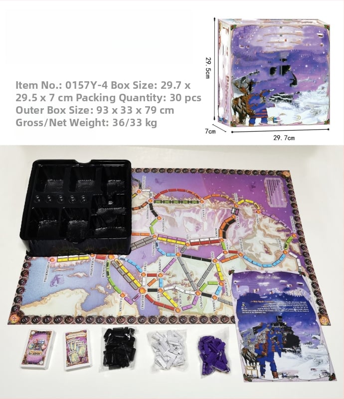 Csoportos utazási kártyajáték — puzzle kártyák, műanyag és papír