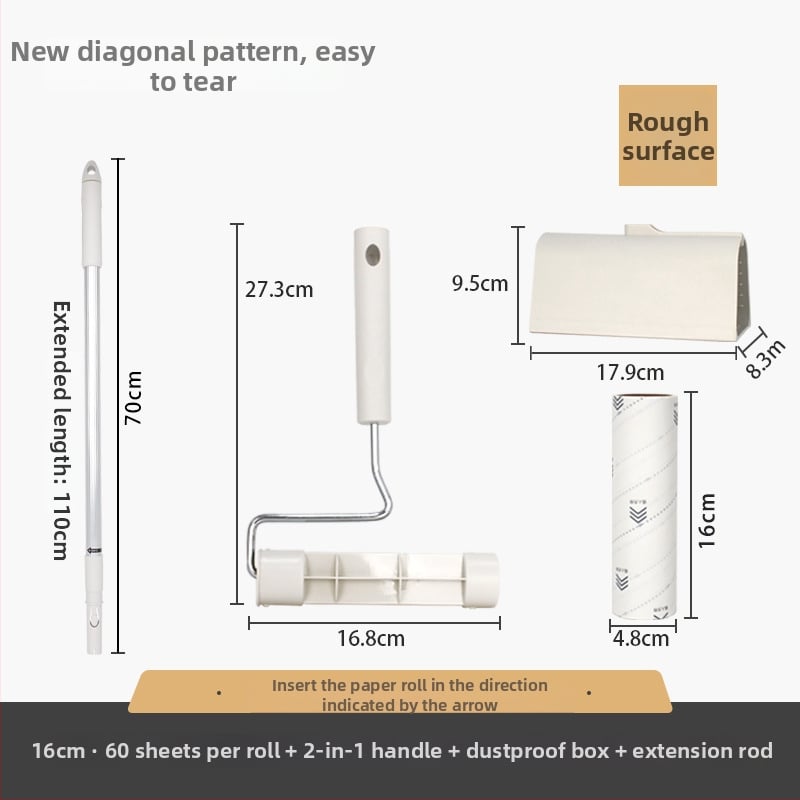 Three Kindnesses Szőr eltávolító roló — Papír + forró olvadó ragasztó, 0,13 mm vastagság, -10…90°C hőállóság, 2024-es bemutató