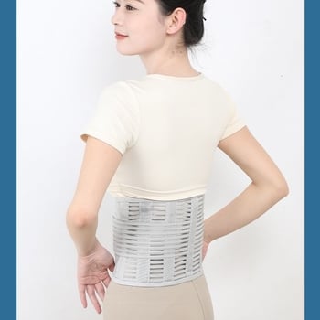 Deréktámasztó öv acéllemez, lélegző nylon-poliészter anyagból, felnőtteknek, ideális futáshoz és különféle sportokhoz