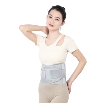 Deréktámasztó öv acéllemez, lélegző nylon-poliészter anyagból, felnőtteknek, ideális futáshoz és különféle sportokhoz