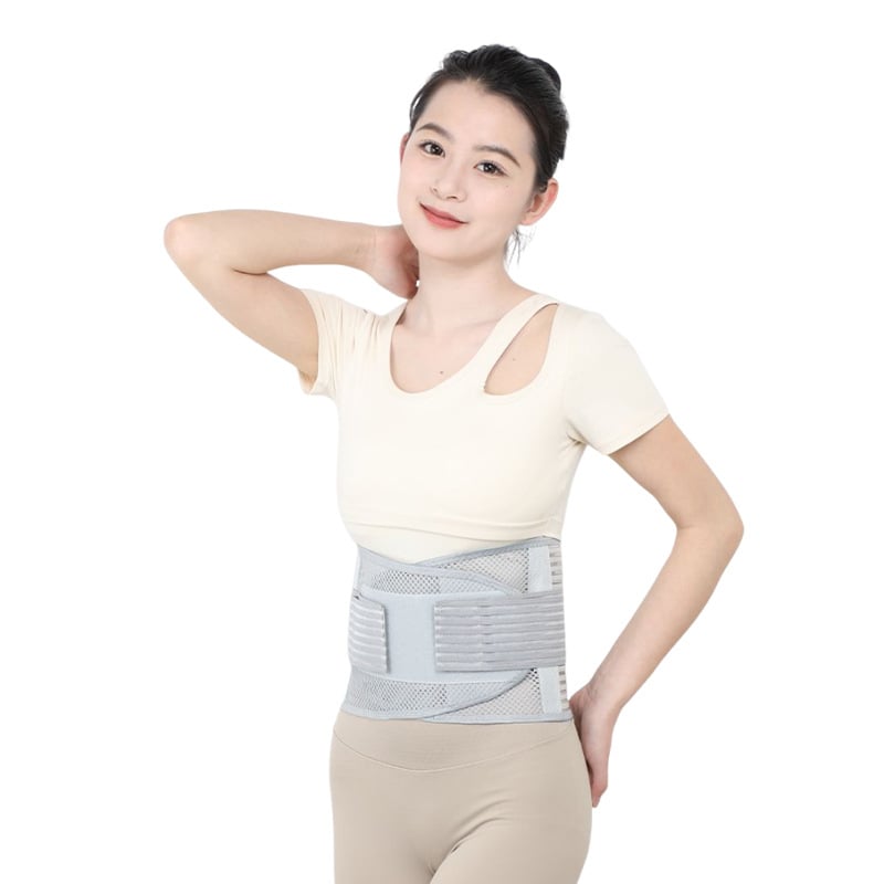 Deréktámasztó öv acéllemez, lélegző nylon-poliészter anyagból, felnőtteknek, ideális futáshoz és különféle sportokhoz