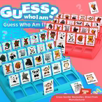 Asztali játék: Guess Who I Am - családi logikai társasjáték, műanyag, Beiduo