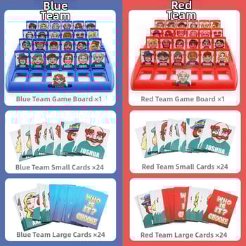 Asztali játék: Guess Who I Am - családi logikai társasjáték, műanyag, Beiduo