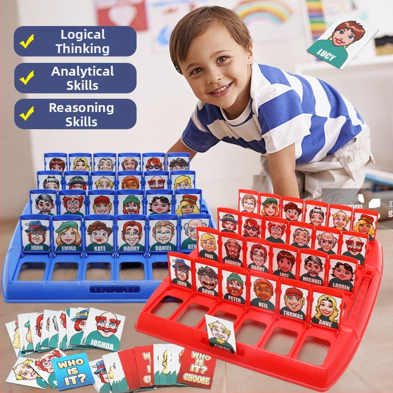 Asztali játék: Guess Who I Am - családi logikai társasjáték, műanyag, Beiduo