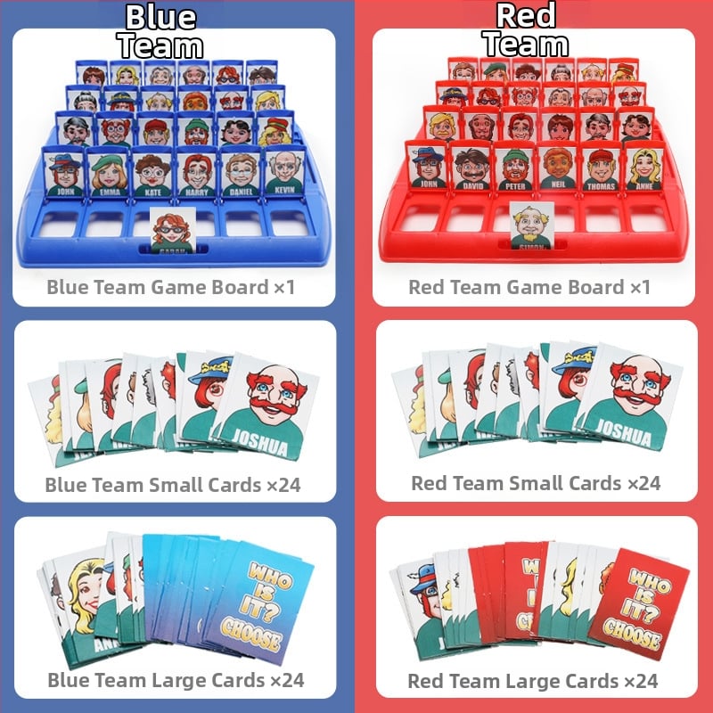 Asztali játék: Guess Who I Am - családi logikai társasjáték, műanyag, Beiduo