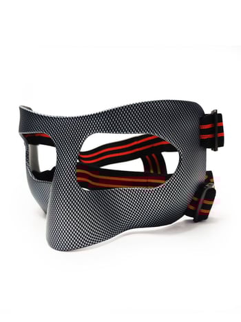 JIANNA kosárlabda arcmaszk orrsérülés elleni védelem PC anyagból, felnőtteknek; kosárlabda védelem; csomagolás 100 darab